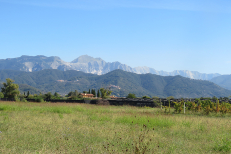 La vista delle Apuane